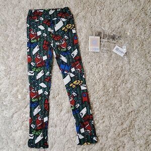 LULAROE Kids Christmas/Holiday Leggings - L/XL